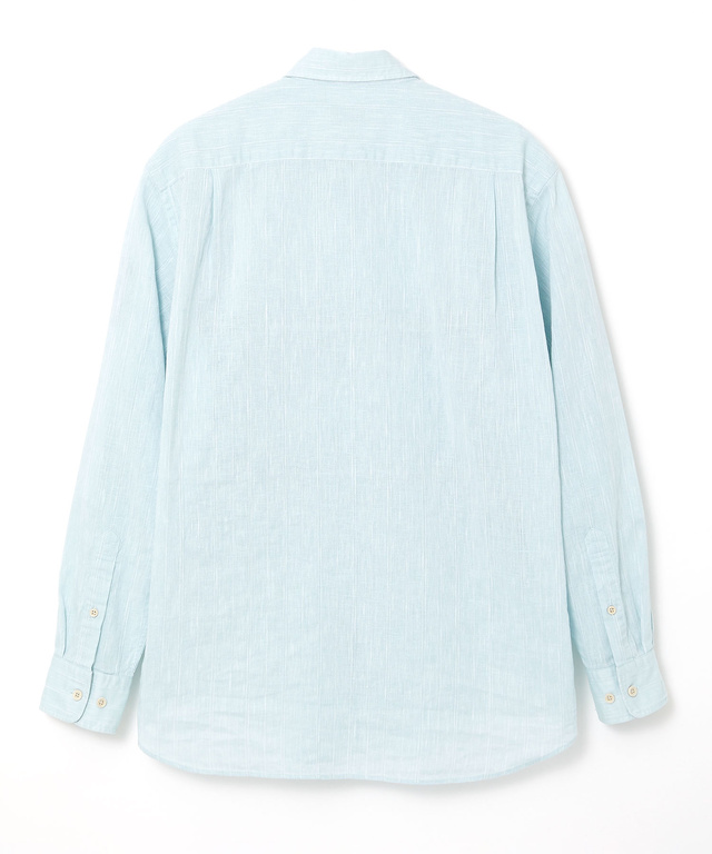 ゼロリネン ストライプ シャツ