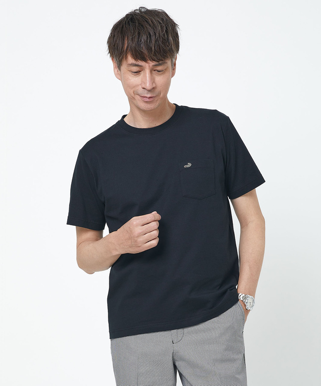 ポケット付きワンポイントTシャツ【TEMP-C】