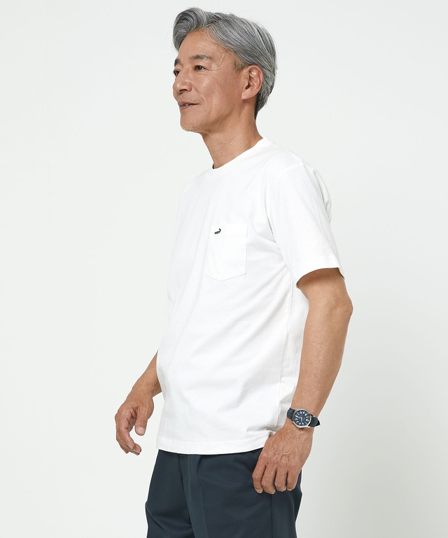 ポケット付きワンポイントTシャツ【TEMP-C】