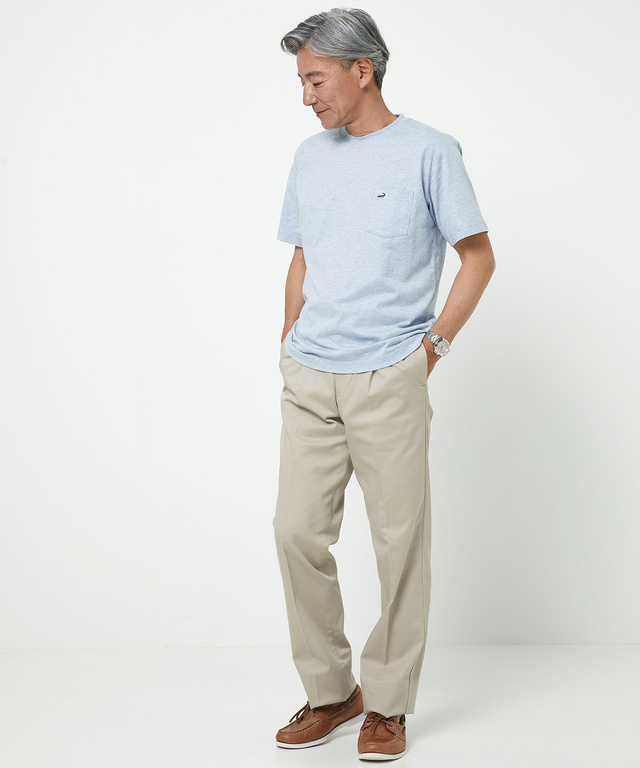ポケット付きワンポイントTシャツ【TEMP-C】