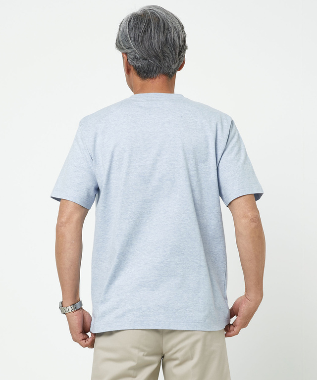 ポケット付きワンポイントTシャツ【TEMP-C】