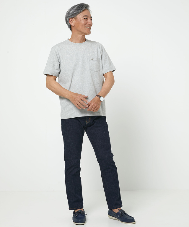 ポケット付きワンポイントTシャツ【TEMP-C】