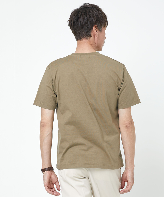 ポケット付きワンポイントTシャツ【TEMP-C】