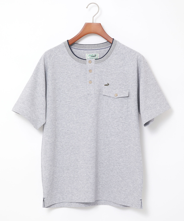 ポンチ ヘンリーネック Tシャツ