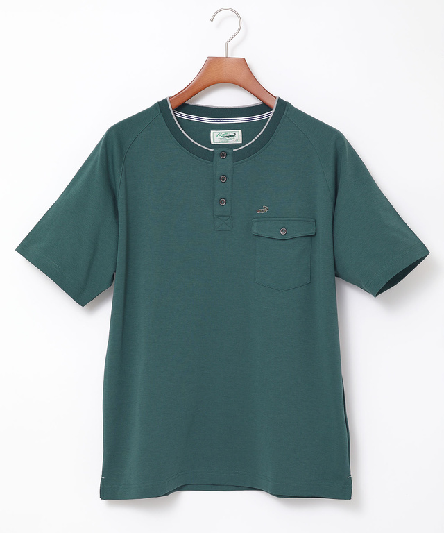 ポンチ ヘンリーネック Tシャツ