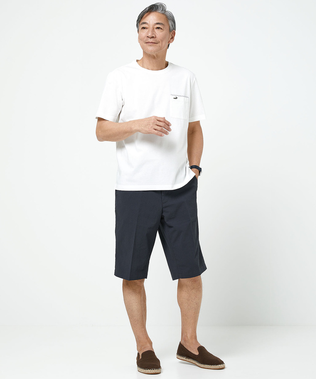 スノーコットン クルーネック Tシャツ【接触冷感】
