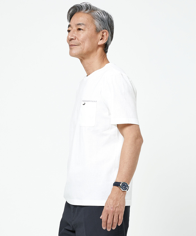 スノーコットン クルーネック Tシャツ【接触冷感】