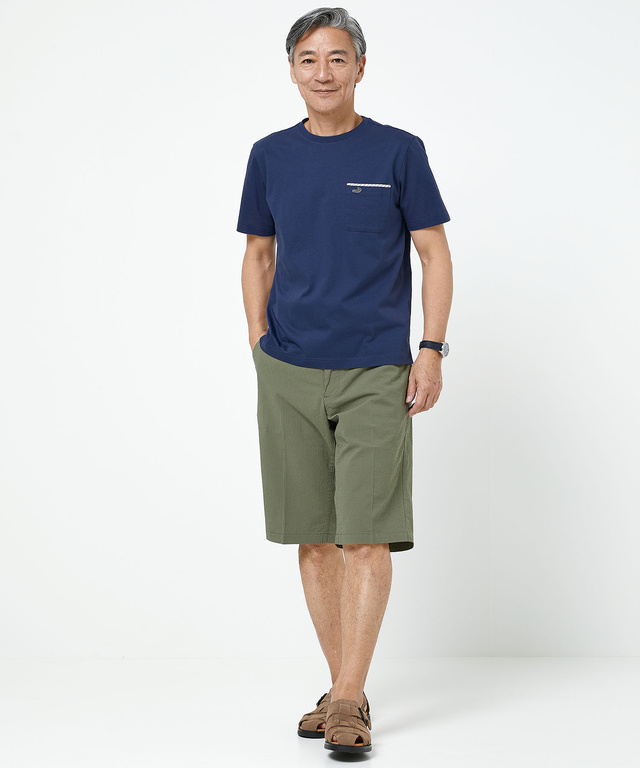 スノーコットン クルーネック Tシャツ【接触冷感】