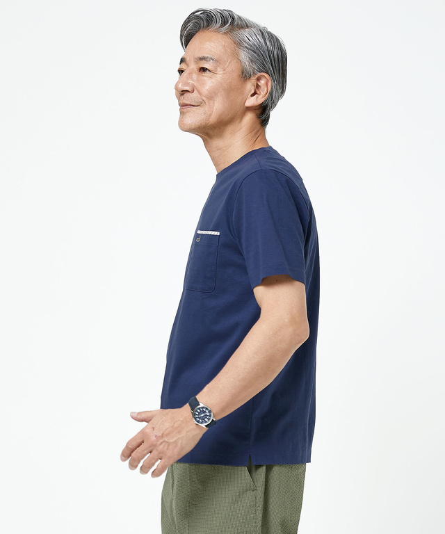スノーコットン クルーネック Tシャツ【接触冷感】