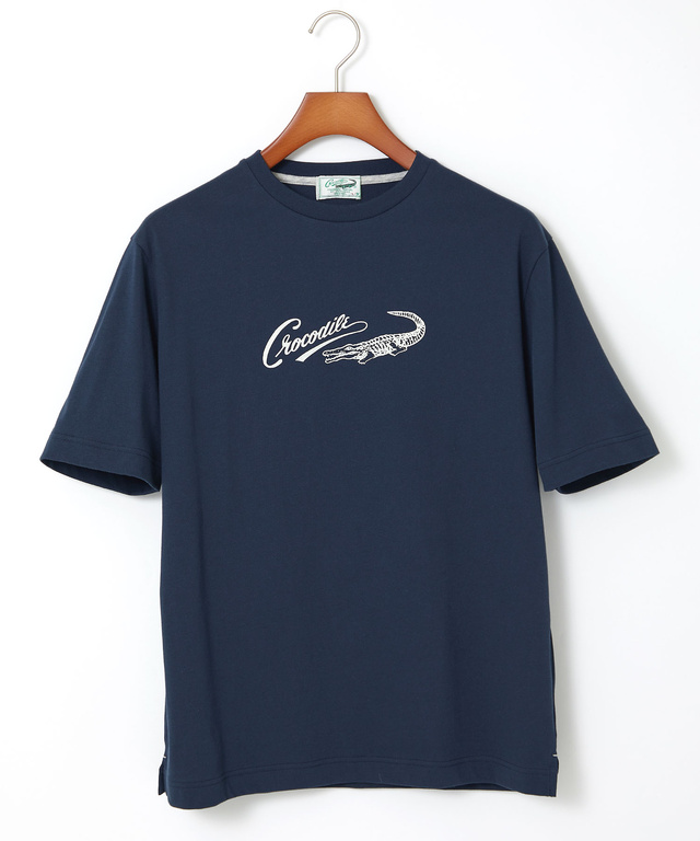 プレーティング天竺 ロゴプリント Tシャツ【一部店舗限定】