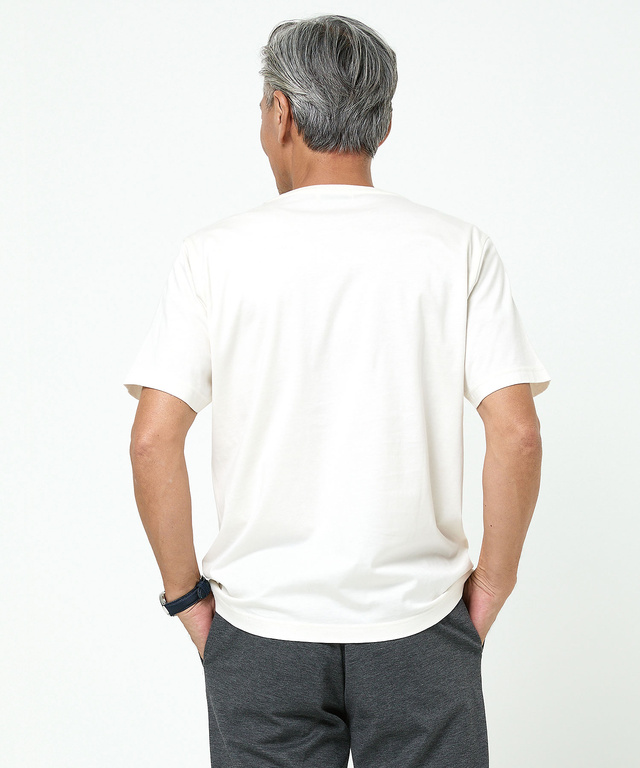 天竺 胸ポケット付き Tシャツ