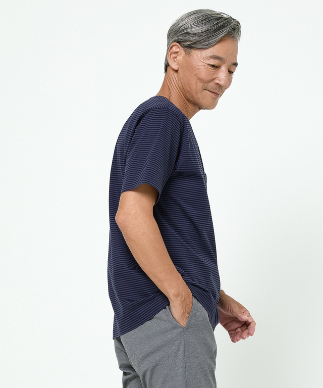 天竺 胸ポケット付き Tシャツ