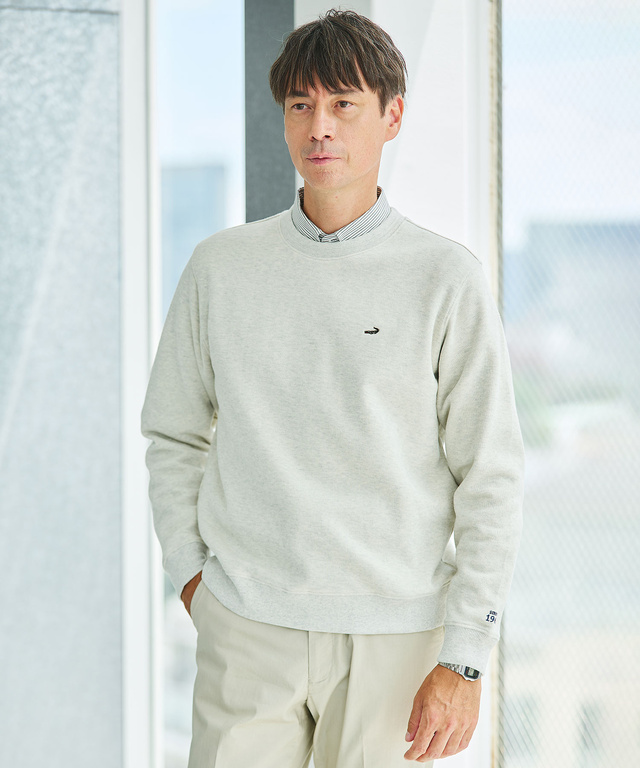 ダブルフェイス クルーネック トレーナー