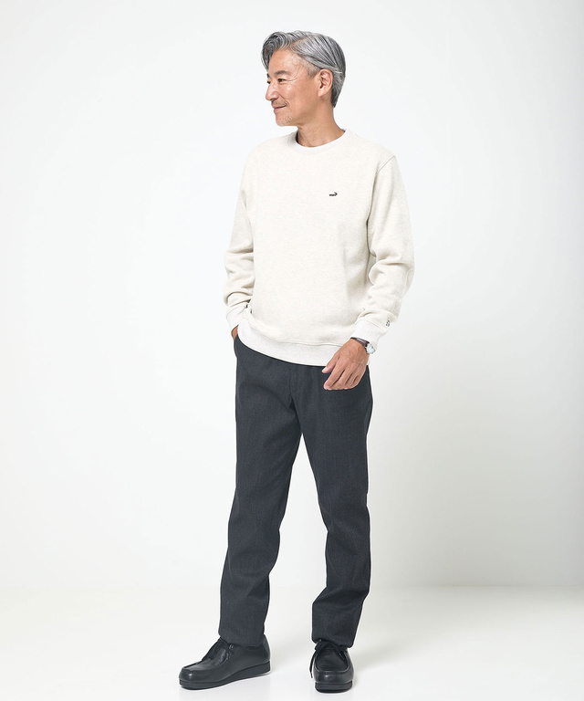 ダブルフェイス クルーネック トレーナー