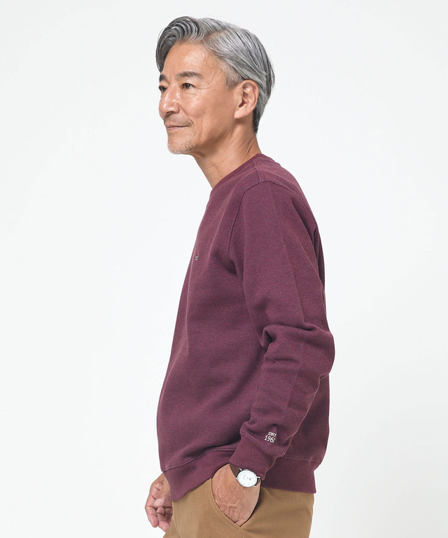 ダブルフェイス クルーネック トレーナー