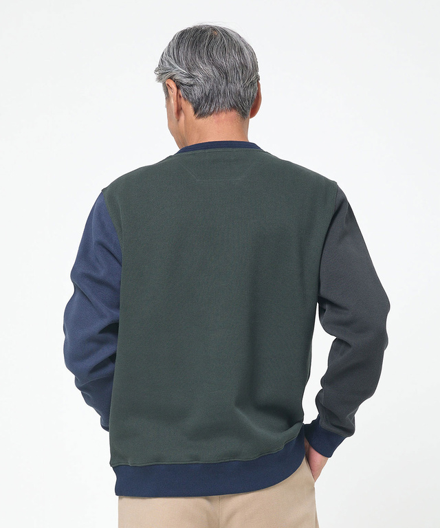 ダブルフェイス クルーネック トレーナー