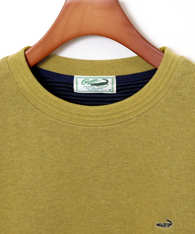 ダブルフェイス クルーネック トレーナー