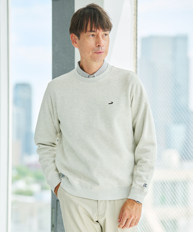 ダブルフェイス クルーネック トレーナー