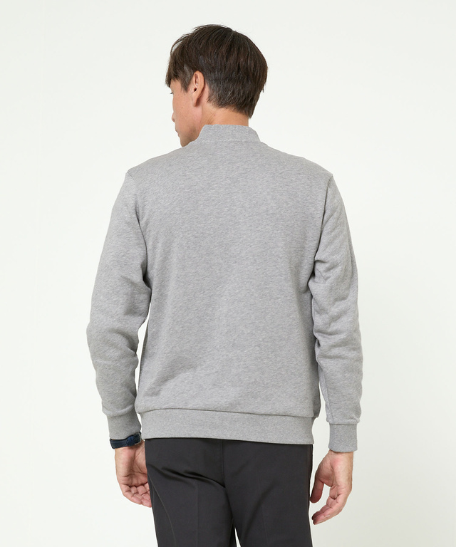 柄切り替え ハーフジップ トレーナー