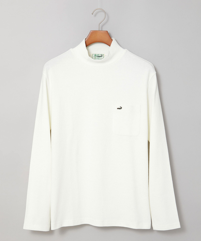 ハイネック リブ カットソー