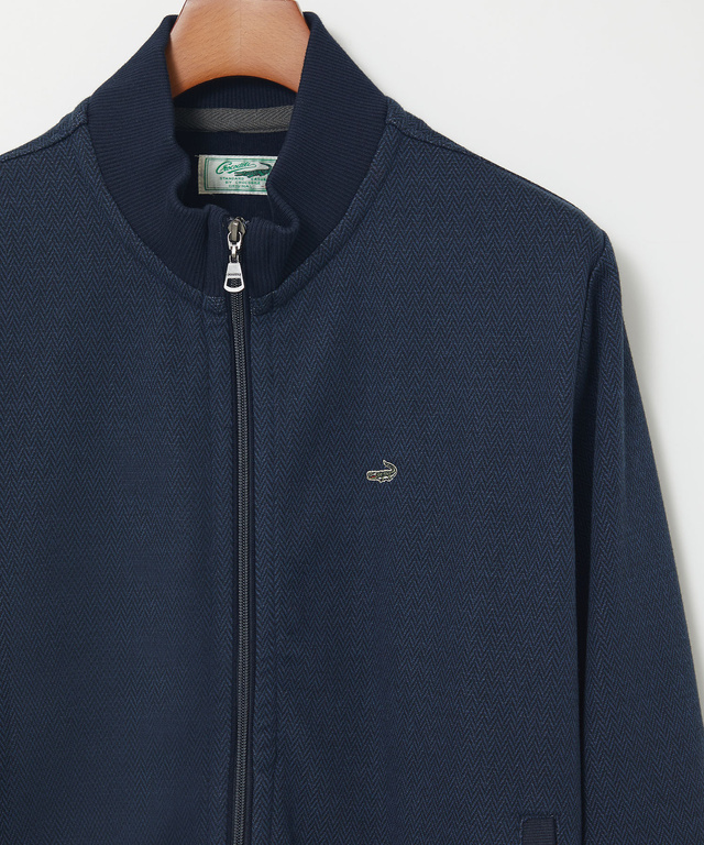 ヘリンボーン柄 フルジップ ブルゾン