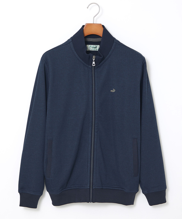 ヘリンボーン柄 フルジップ ブルゾン