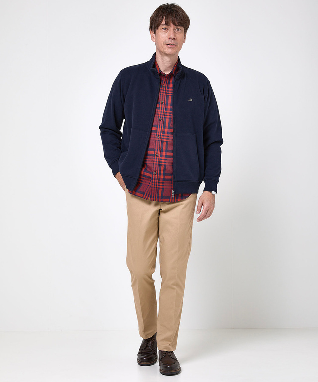 スタンドカラー フルジップ ブルゾン