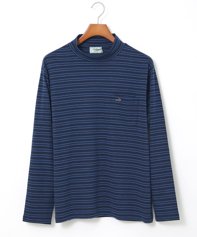 スムース素材 ハイネック カットソー