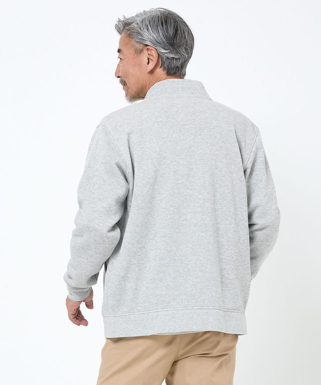 ダブルフェイス ジップアップ ブルゾン