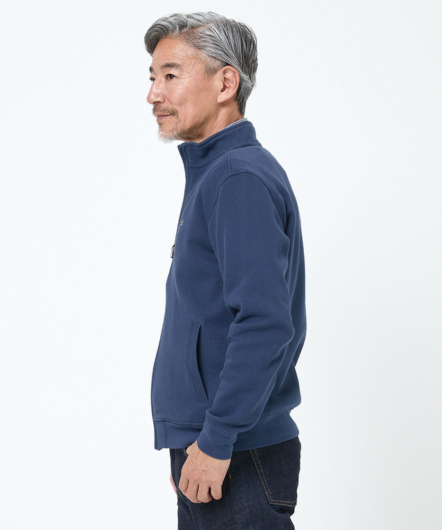 ダブルフェイス ジップアップ ブルゾン