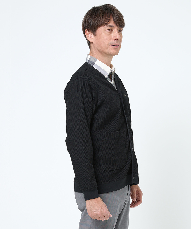 ストレッチ Vネック カーディガン