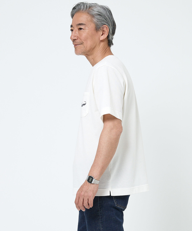 鹿の子 キーネック Tシャツ