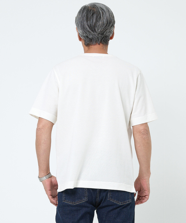 鹿の子 キーネック Tシャツ