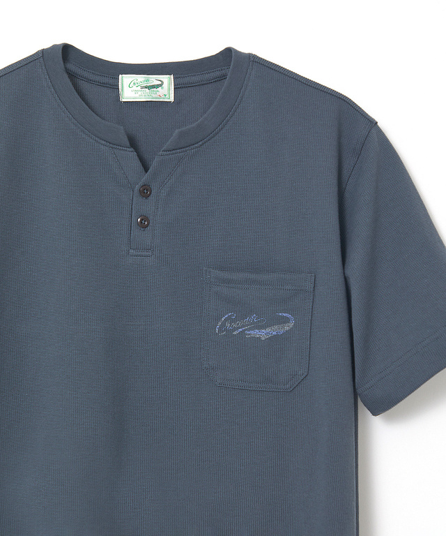 鹿の子 キーネック Tシャツ