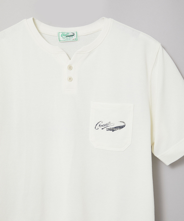 鹿の子 キーネック Tシャツ