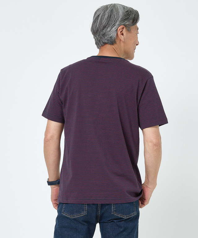 マリンボーダー クルーネック Tシャツ