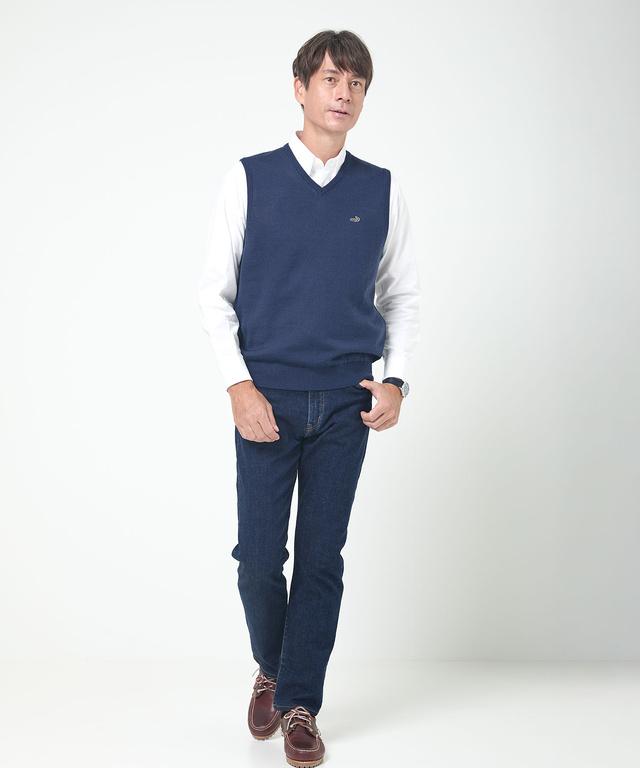 10ゲージＶネックベスト【洗濯機洗いOK】