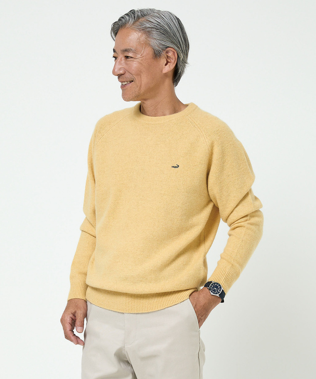 ウール ラインデザイン ニット【手洗いOK】