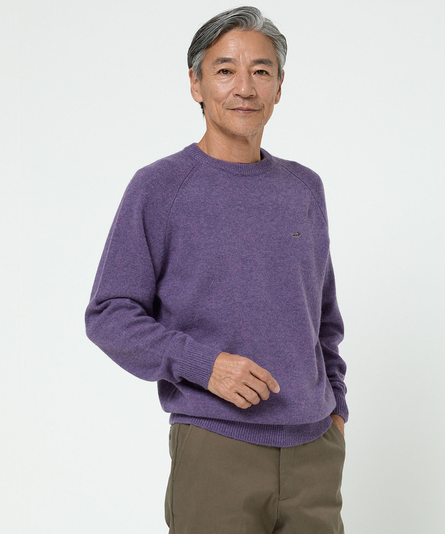 ウール ラインデザイン ニット【手洗いOK】