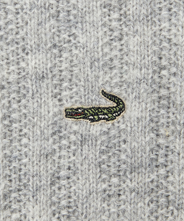 ウール 襟配色 Vネック ニット【手洗いOK】