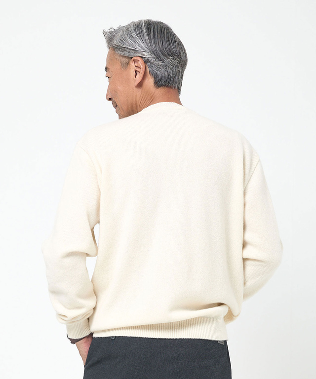 ラムウール マルチパターン ニット