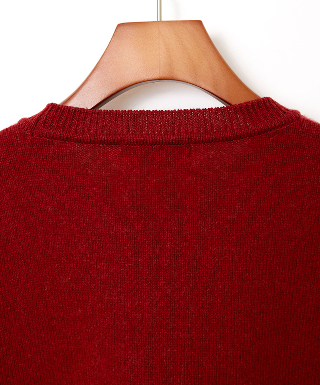 ラムウール マルチパターン ニット