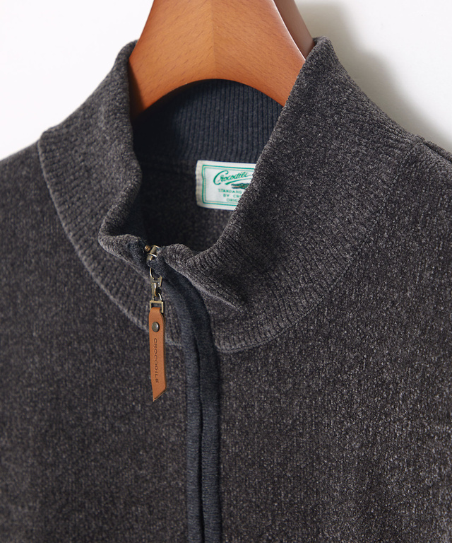 モールニット フルジップ ブルゾン