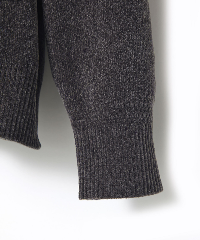 モールニット フルジップ ブルゾン