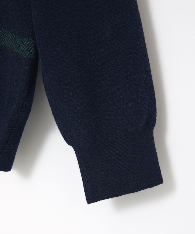 カシミヤブレンド チェック柄 ニット【手洗いOK】