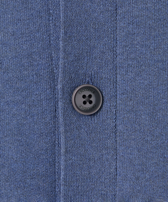 スタンドカラー スウェットライク カーディガン 【手洗いOK】