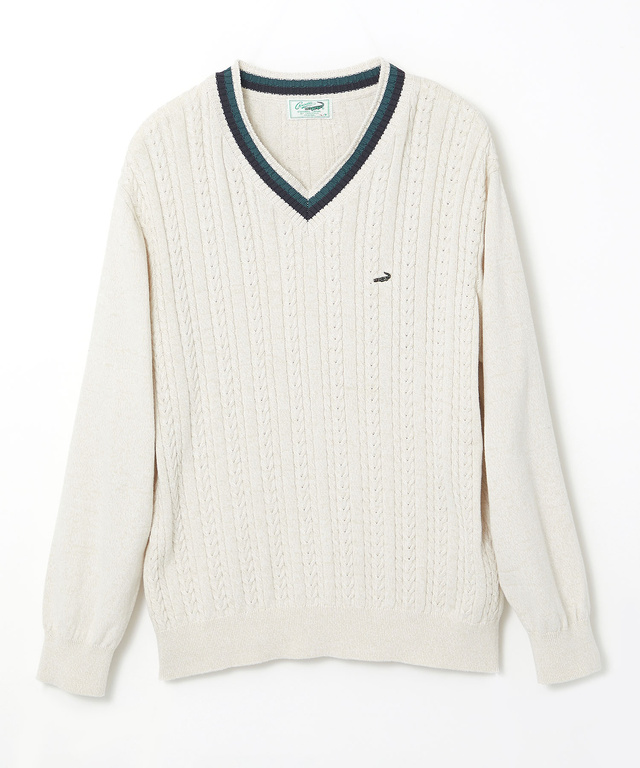 ケーブル チルデン ニット【手洗いOK】