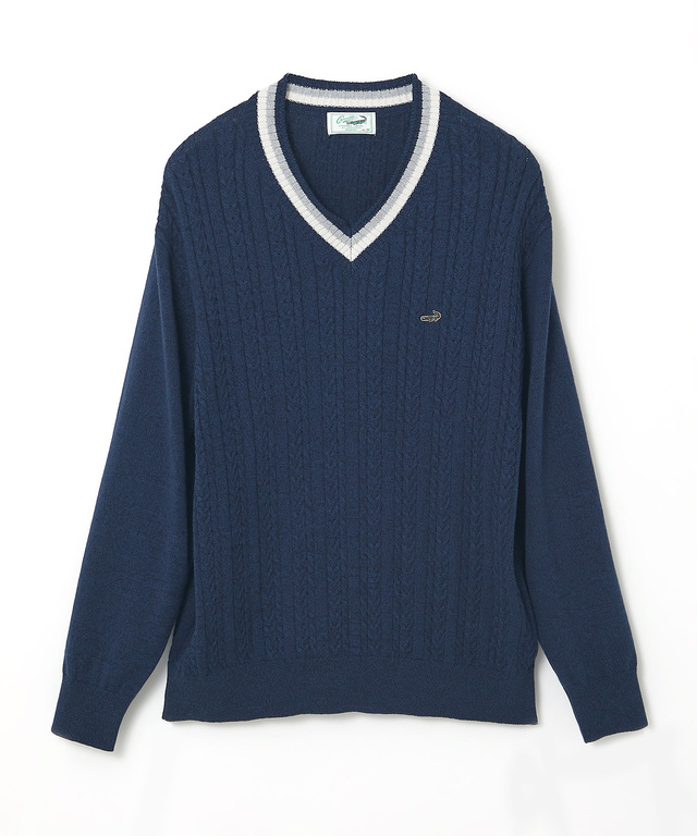 ケーブル チルデン ニット【手洗いOK】