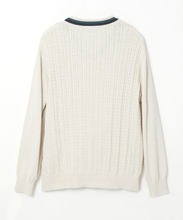 ケーブル チルデン ニット【手洗いOK】