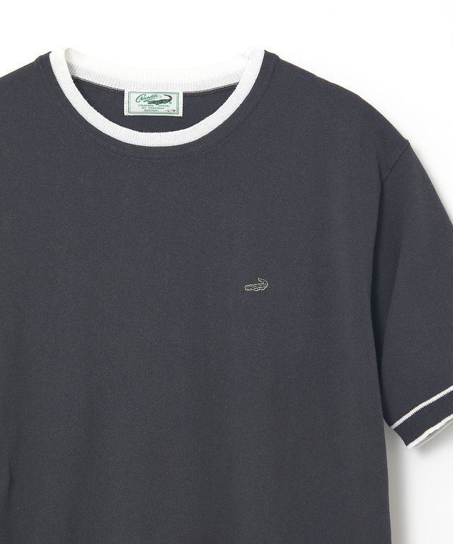 レイヤード風 ニット Tシャツ【手洗いOK】